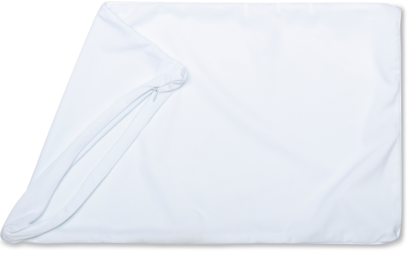 12" x 20" Cover Throw Pillowcases - 85/15 Nylon/Spandex Silky White