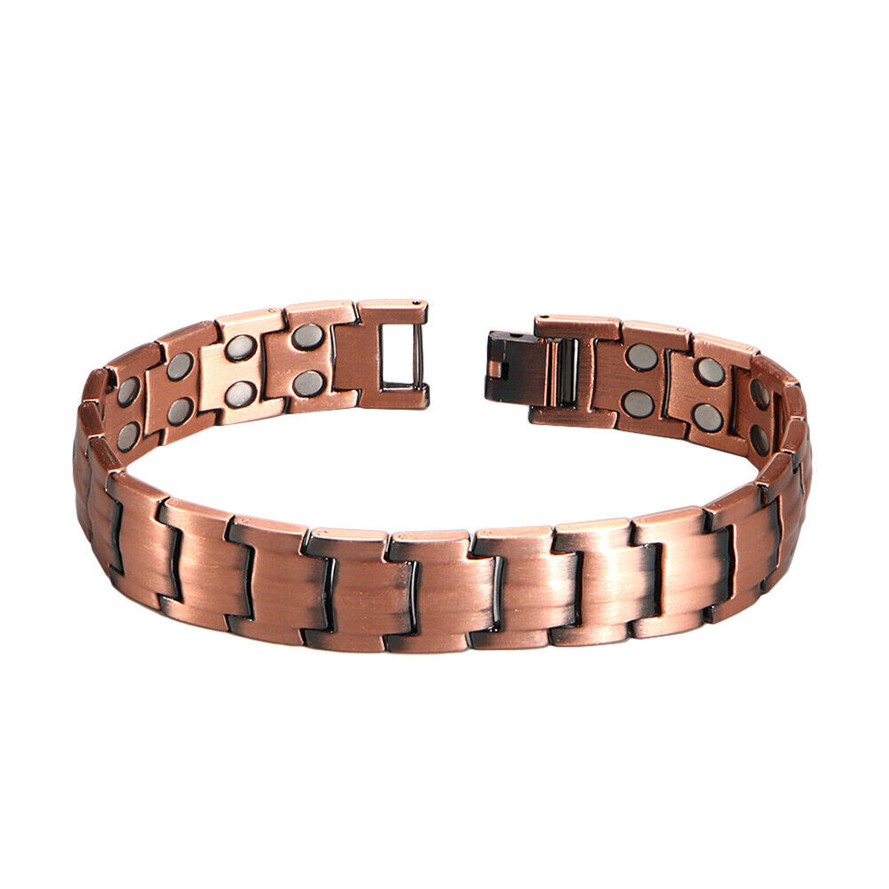 Men's Copper Magnetic Bracelet Solid Copper Bangle Adjustable Jewelry Gifts