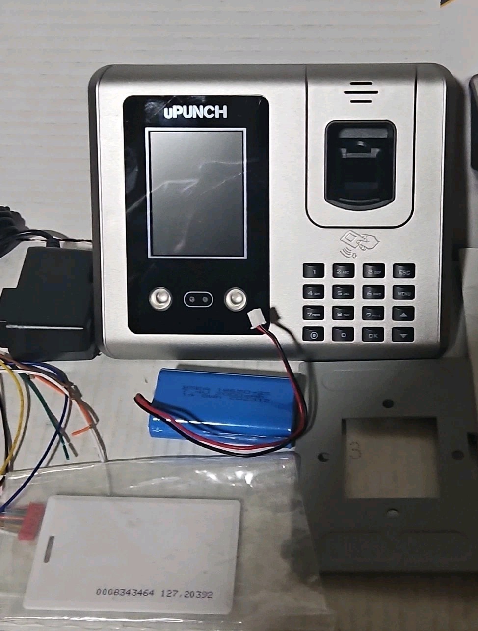 uPunch Time Clock MK3000 Face & Fingerprint Terminal Recognition READ DESCRIPT