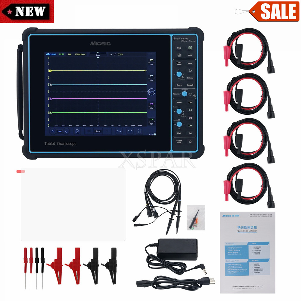 Micsig SATO1004 100MHz 1GSa/s Automotive Oscilloscope 4CH Tablet Oscilloscope