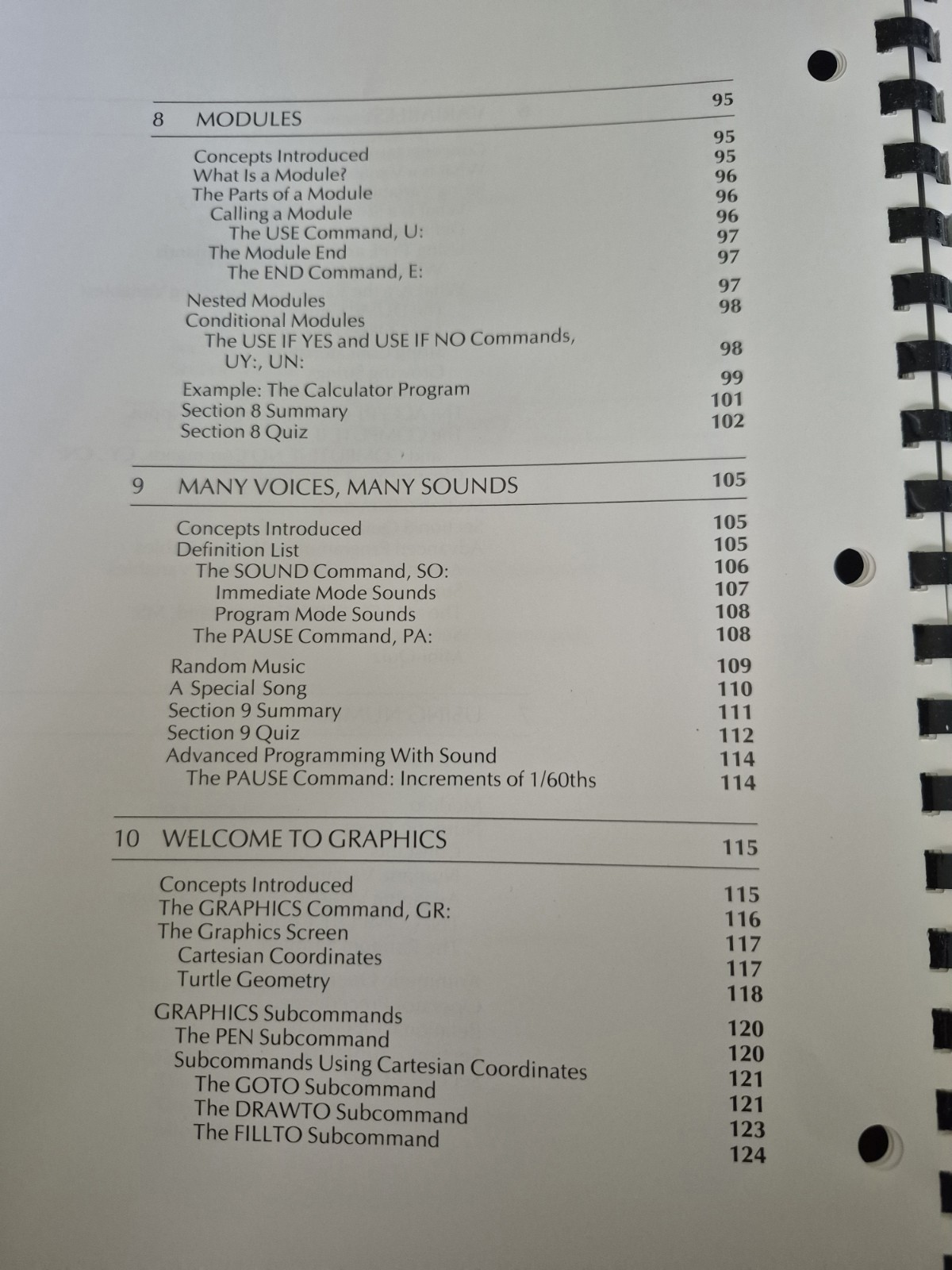 Vintage 1981 Atari 400/800 Student Pilot Reference Guide