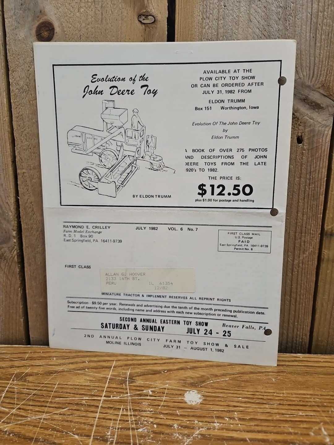 Miniature Tractor & Implement Magazine July 1982