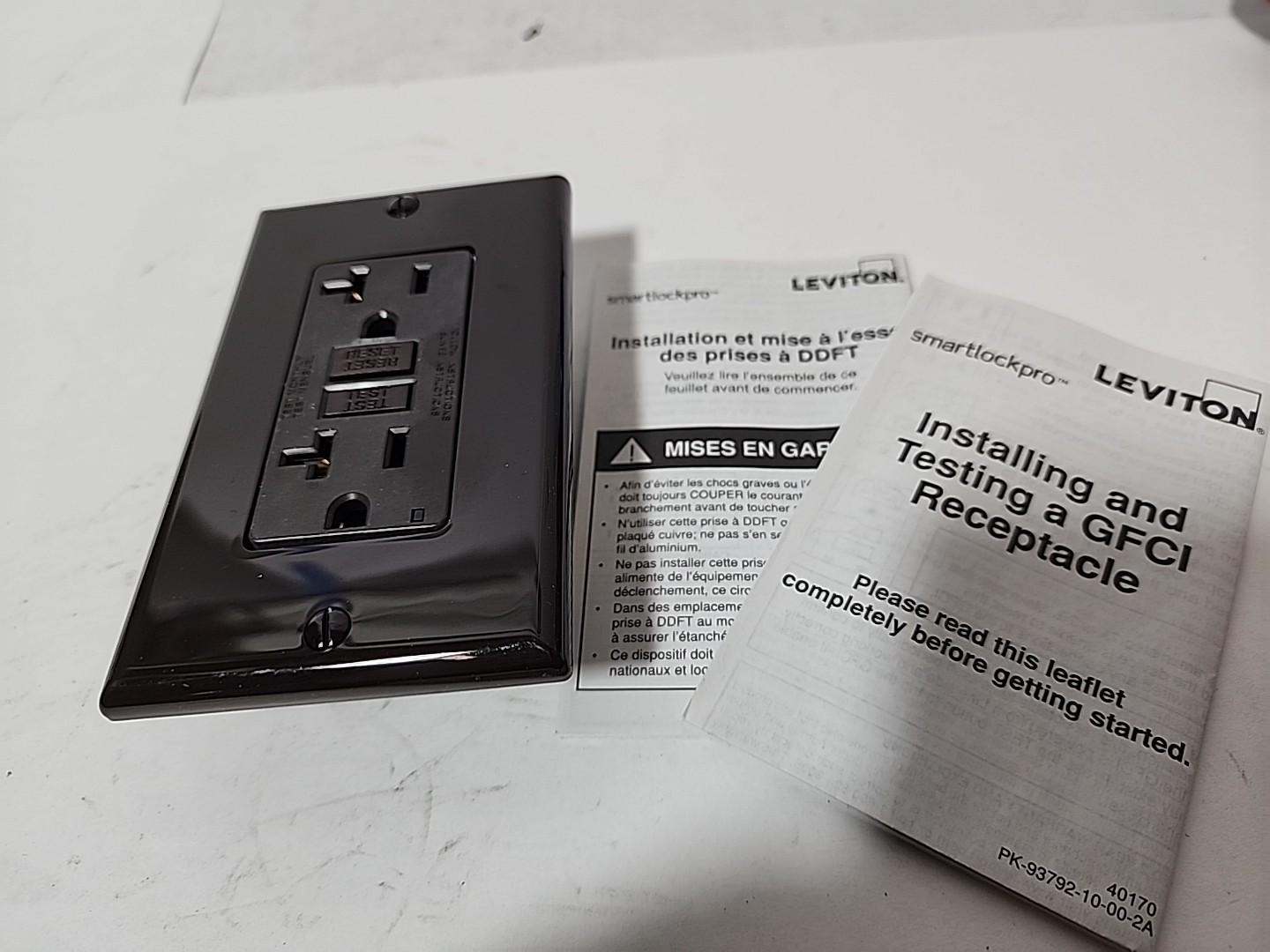 NEW LEVITON GFNT2 GFI Receptacle: COLOR: BROWN BRUN CAFE