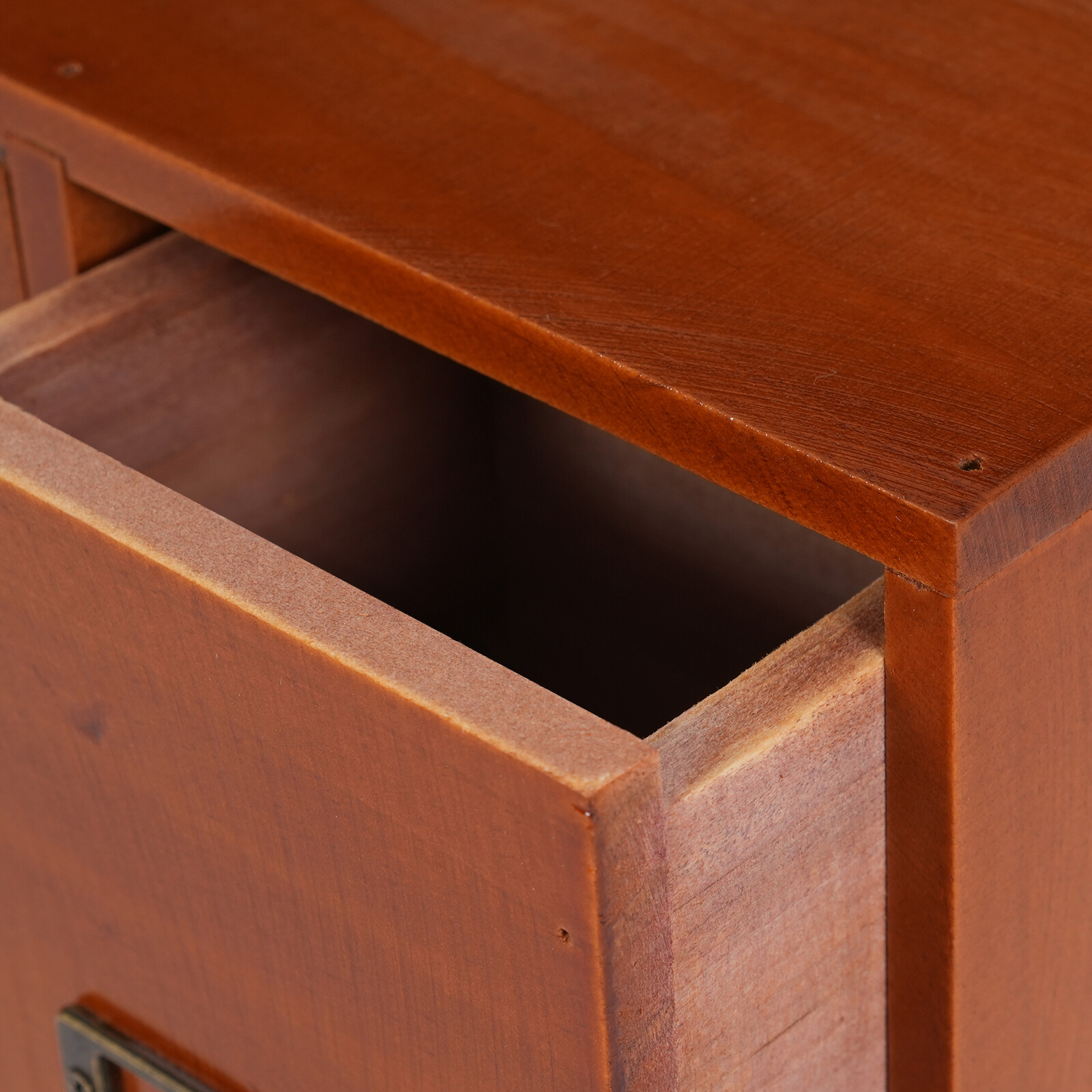 12-Drawer Wooden Desktop Organizer - Stylish Storage for Home & Office