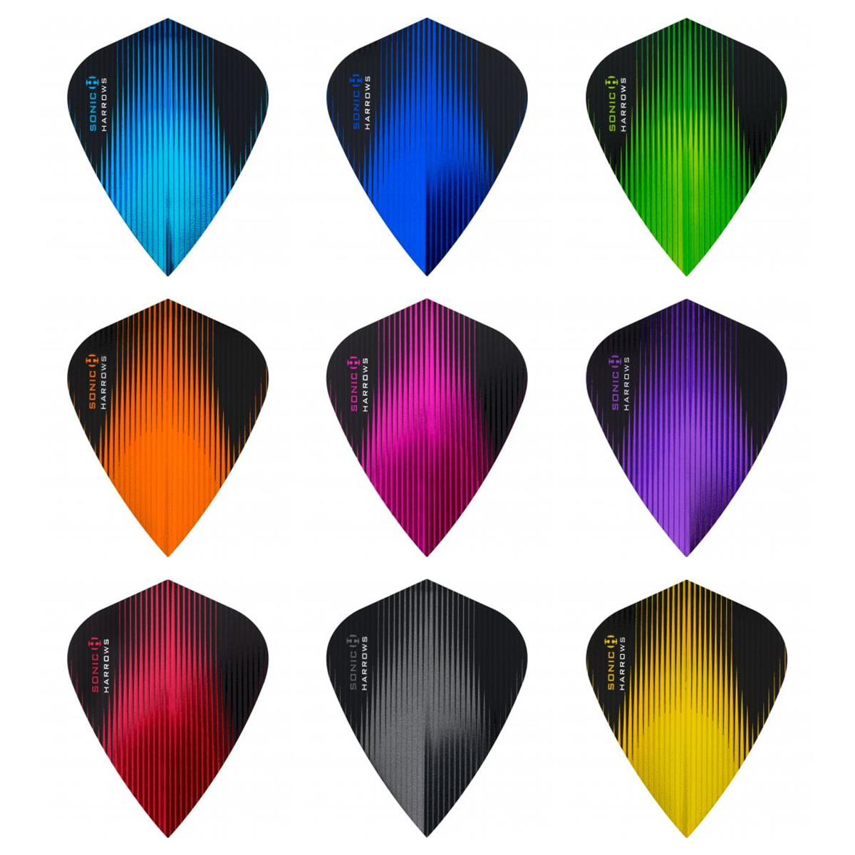 Harrows Sonic Dart Flights - Kite Shape - Choose Colour