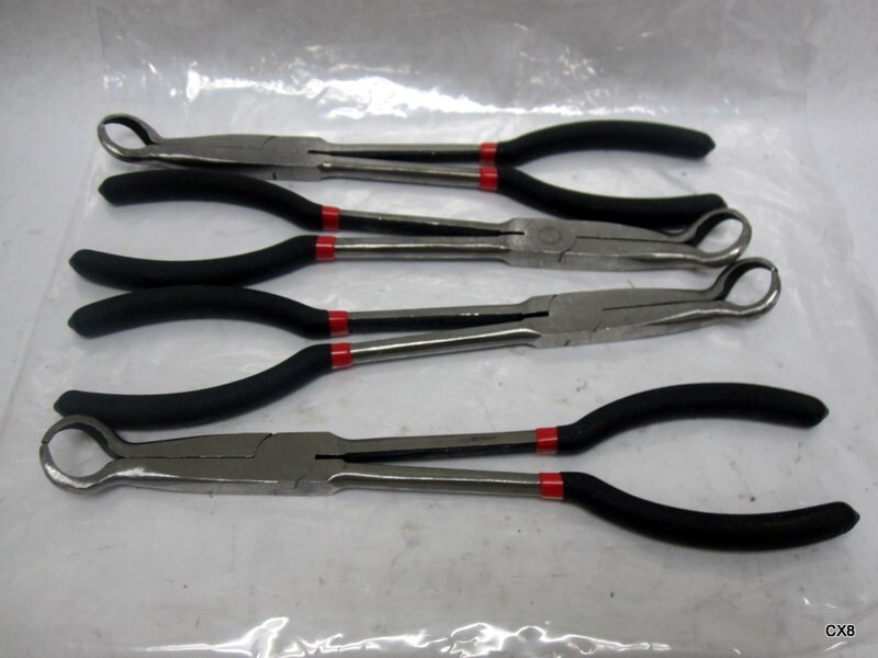 4 Pack of 11" Hose Pliers Electrical O-Shaped Disconnect Pliers