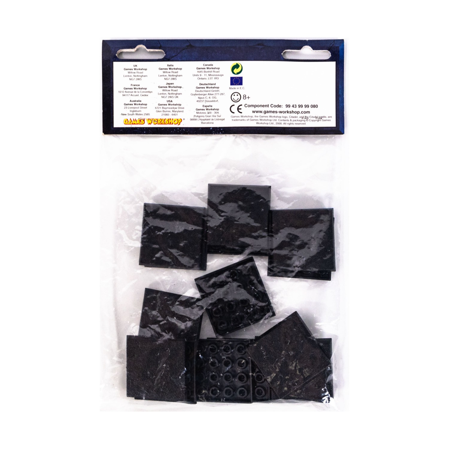 GW Mini Base Square Monster Bases - 40mm (2000 Ed) Pack New