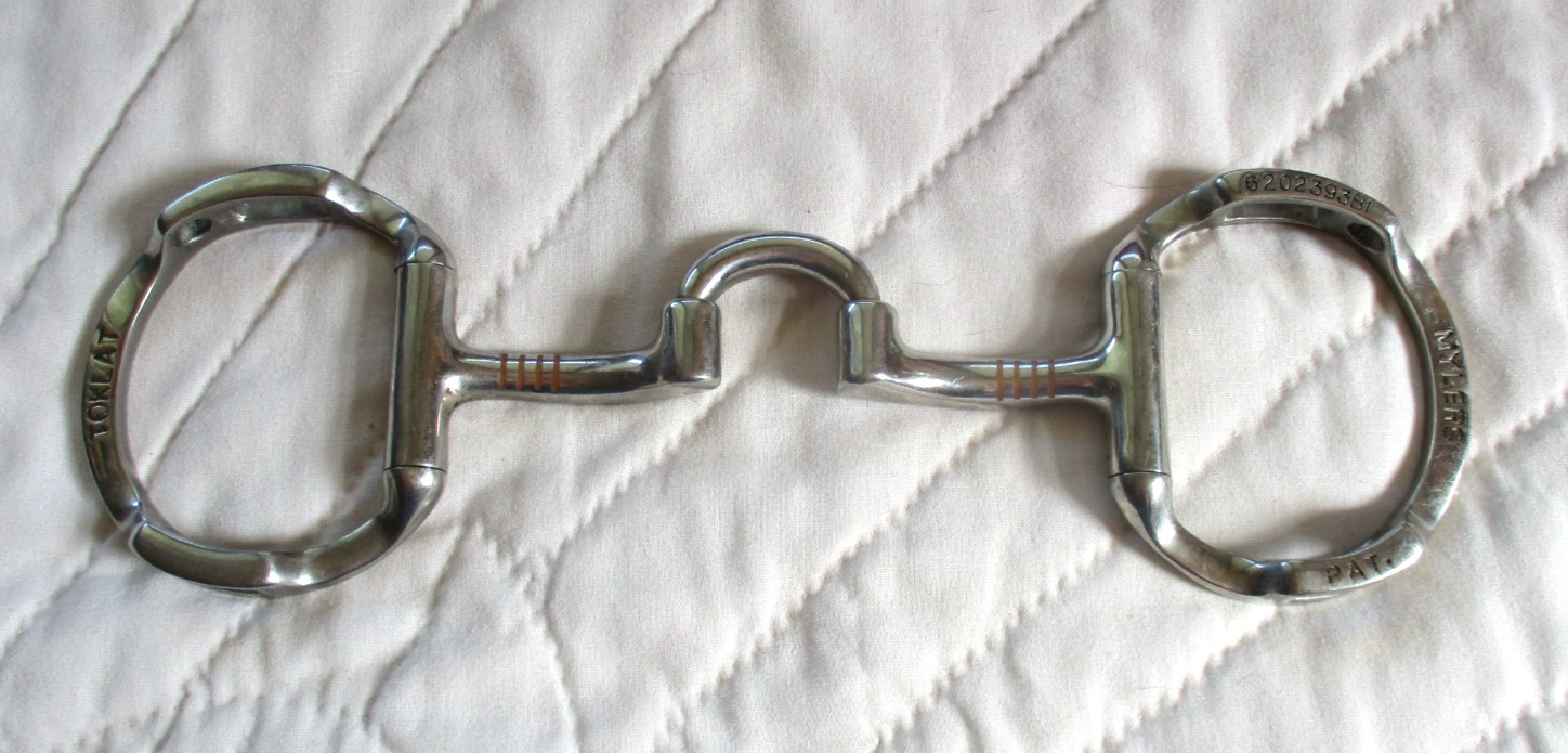 5 1/4" MYLERS TOKLAT EGG BIT LOW PORT WITH COPPER INLAYS, AND HOOKS #6202393B1