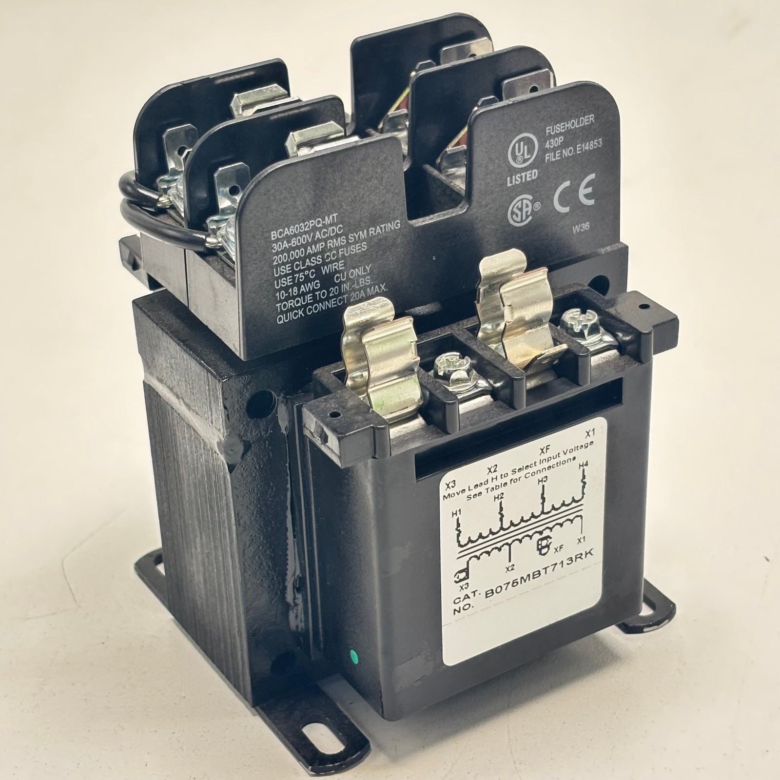 B075MBT713RK Micron 50/60HZ 75VA Transformer with Fuse Holder