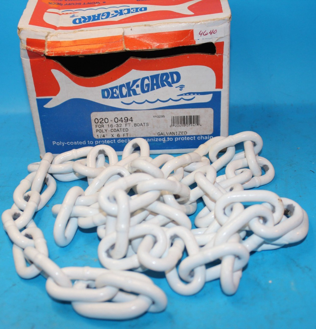 Cooper Tools Deck Gard Galvanized Poly-Coated 1/4" X 6' Chain 020-0494 Boat Acc.