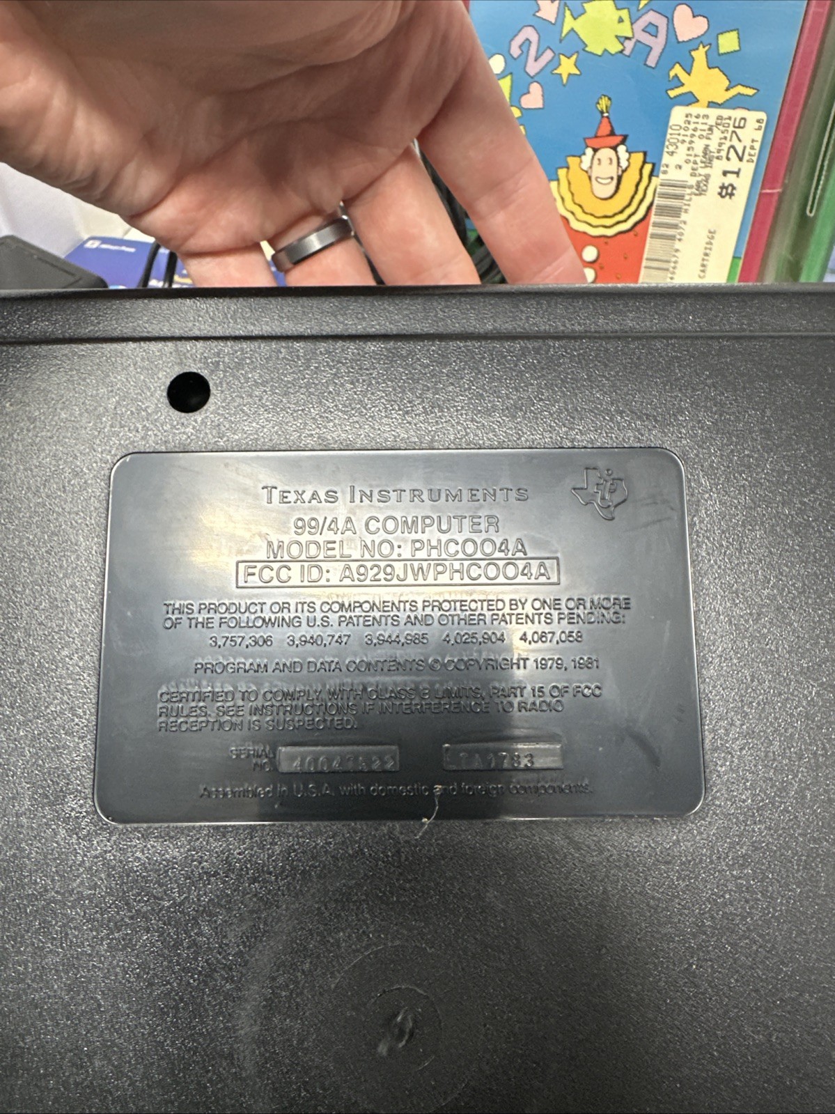 Vintage Texas Instruments TI-99/4A Home Computer + 3 Games, Manuals, + More