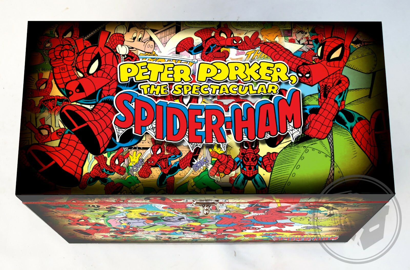 Spider-Ham - Large Comic Book Hard Box Chest MDF