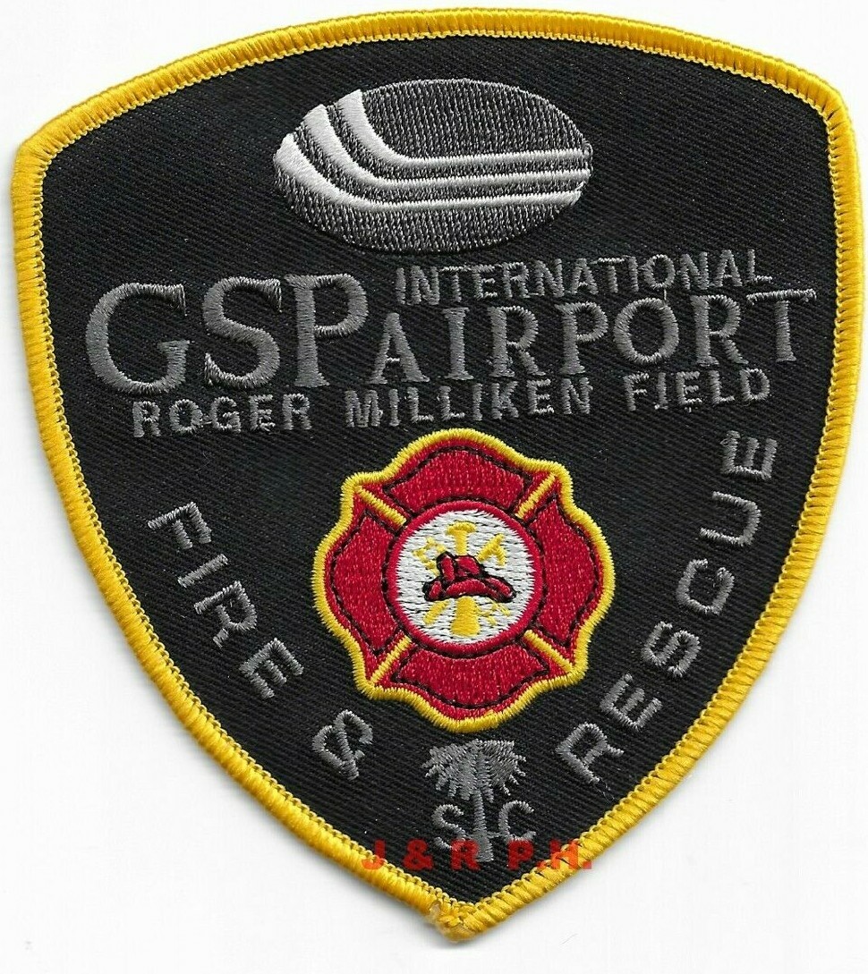 *NEW*  GSP Intn'l. Airport / Roger Millikin Field, SC (4" x 4.5") fire patch