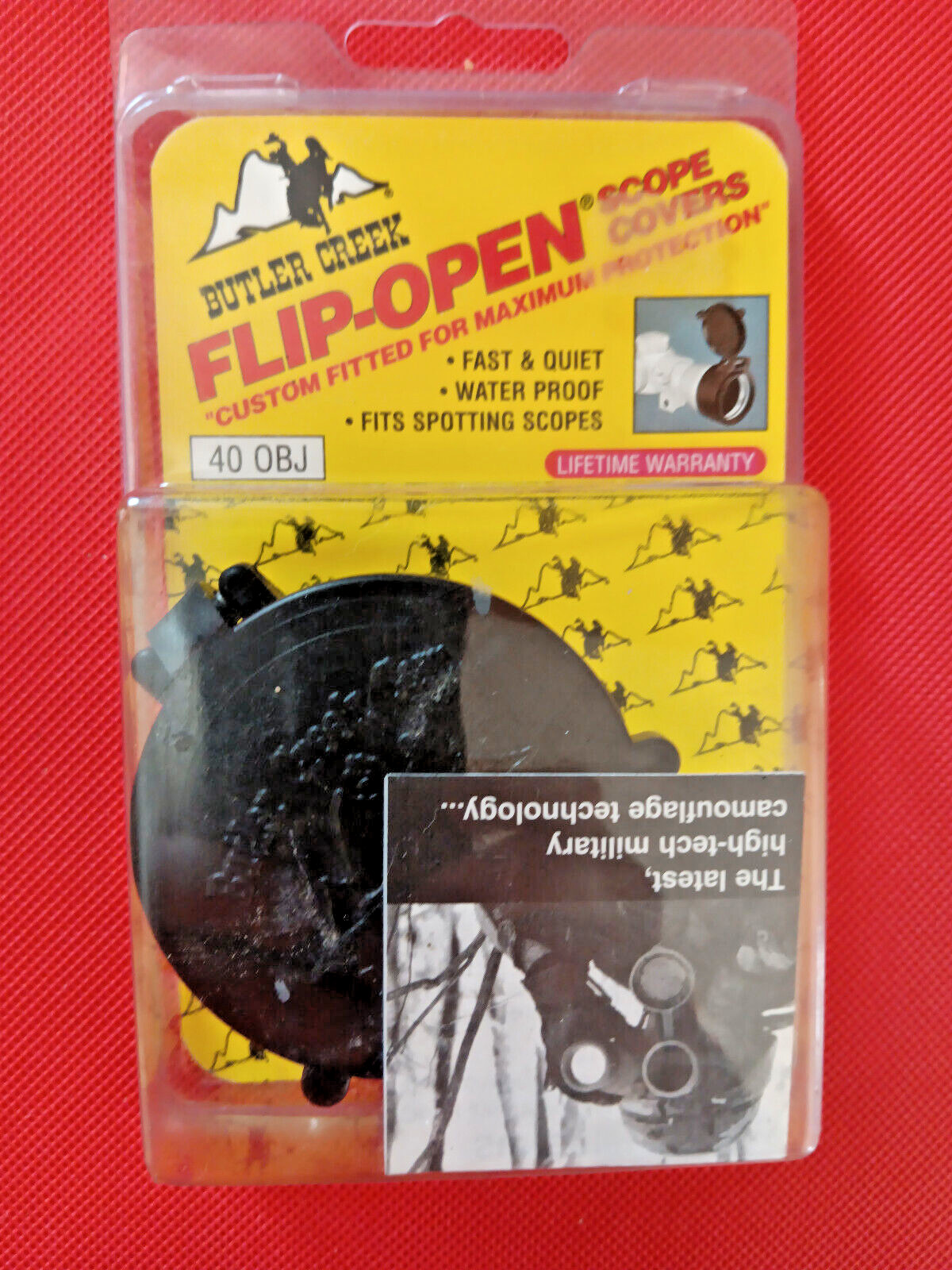 Butler Creek Objective Lens Multiflex Flip-Open Scope Cover - Black
