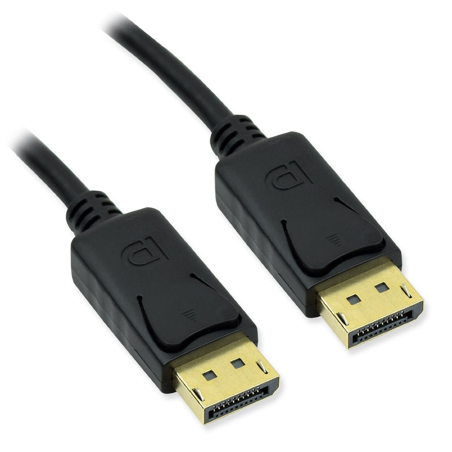 3 6 10 15 25 ft DisplayPort Male to Male 20 Pin 28AWG Cable with Latches 28 AWG
