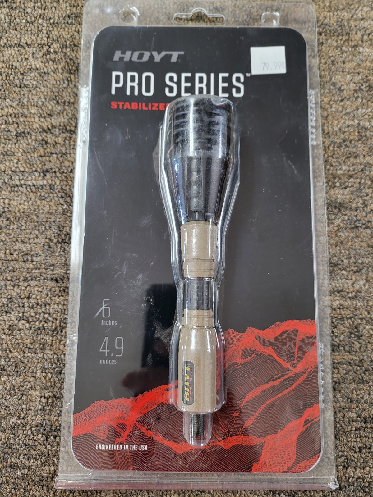 Hoyt Pro Series Stabilizer 6" 4.9oz Buckskin - New in Package