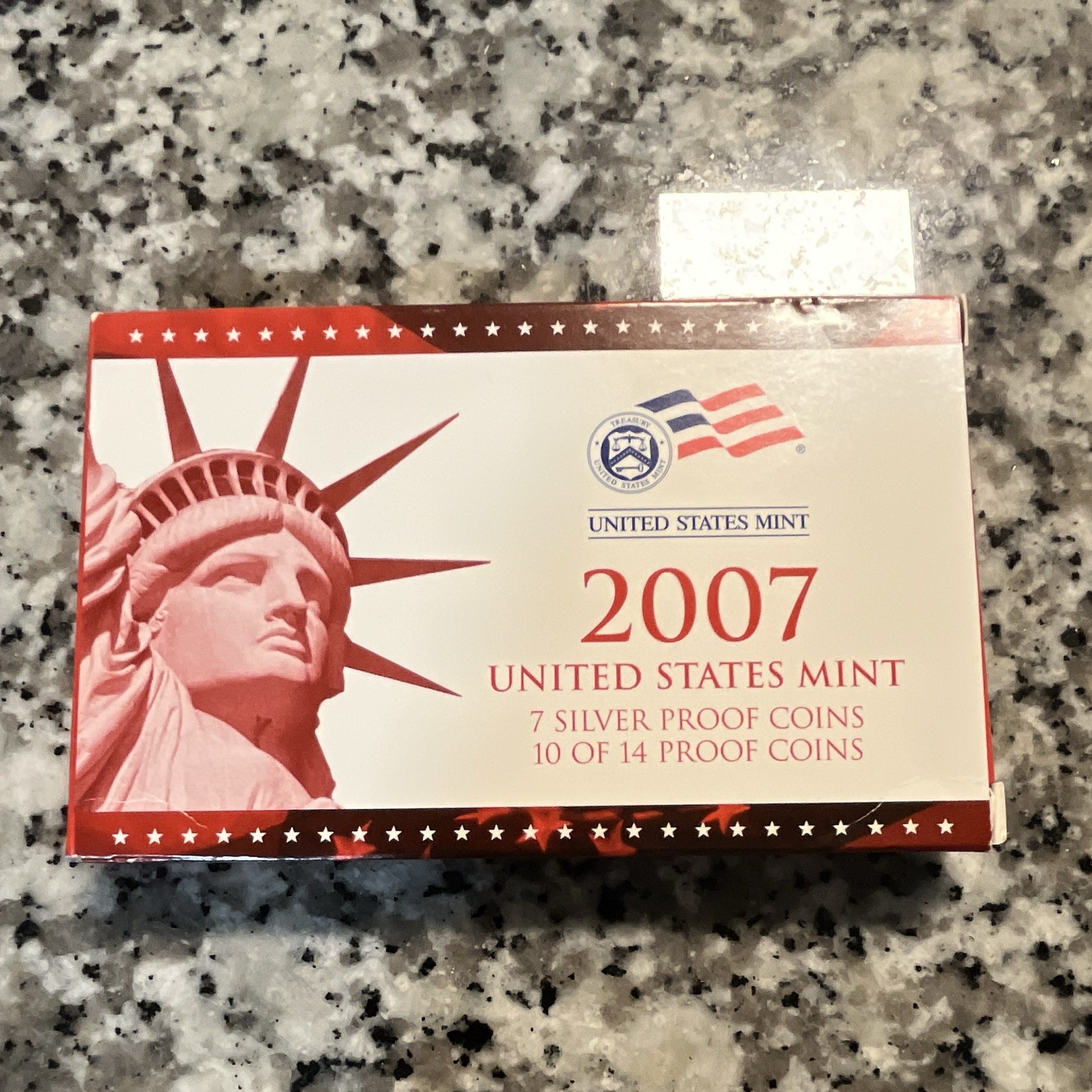 United States Mint 2007 Silver Proof Set 0.9 Fineness, San Francisco, COA