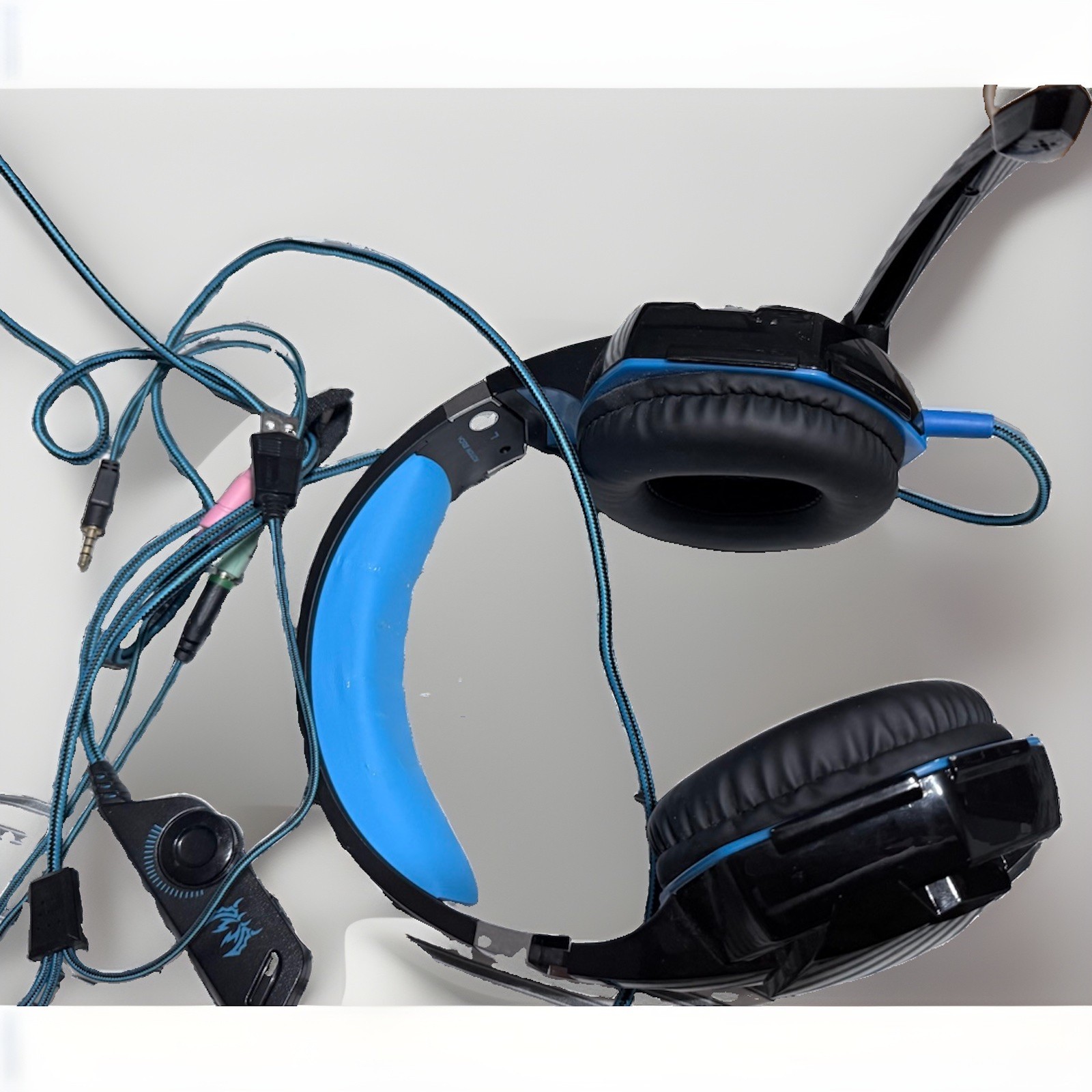 Turtle Beach Ear Force X12 Wired USB Over-Ear Headset Boom Mic Volume Black/Blue