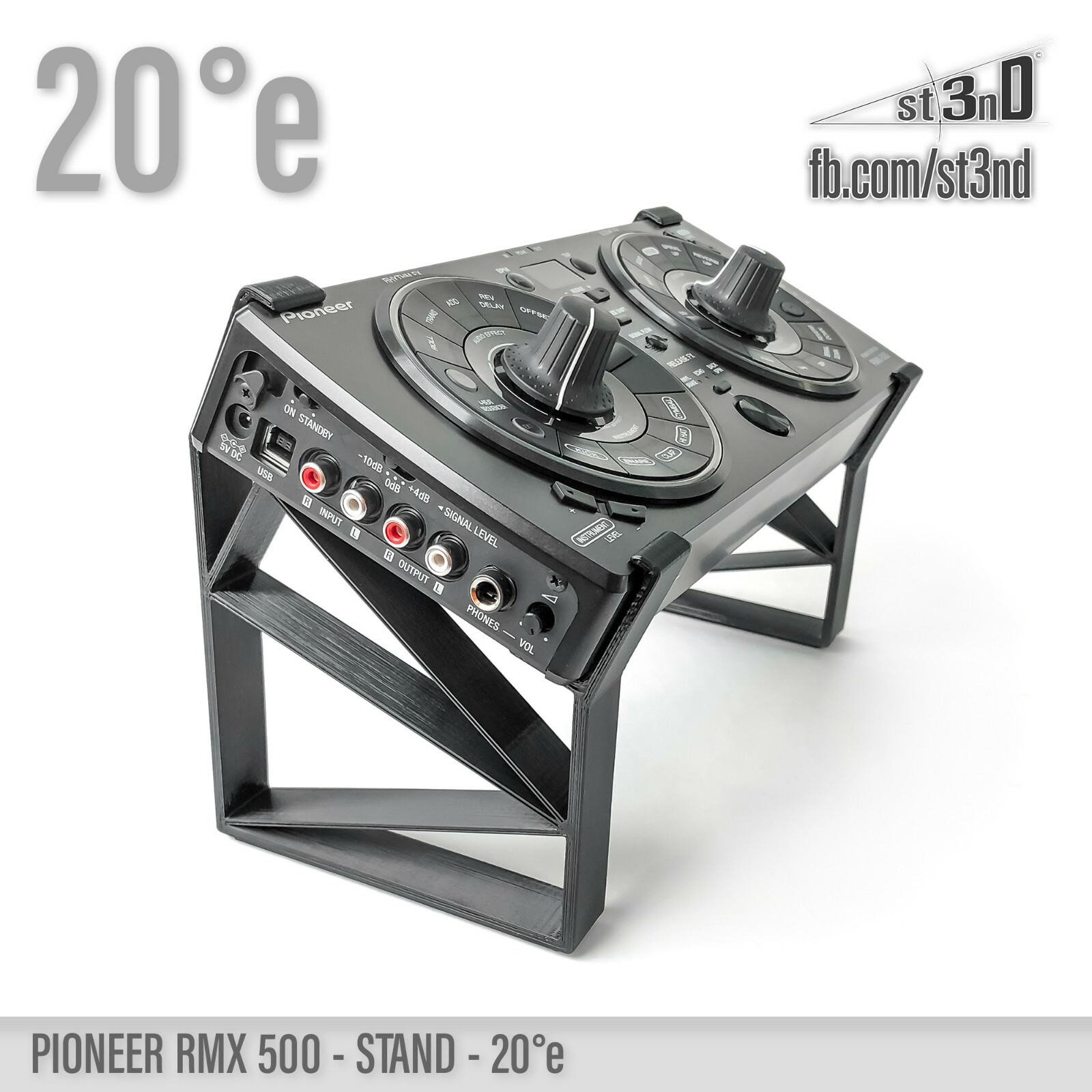 STAND for PIONEER RMX-500 20° elevated - 3D printed - 100% Buyer Satisfaction