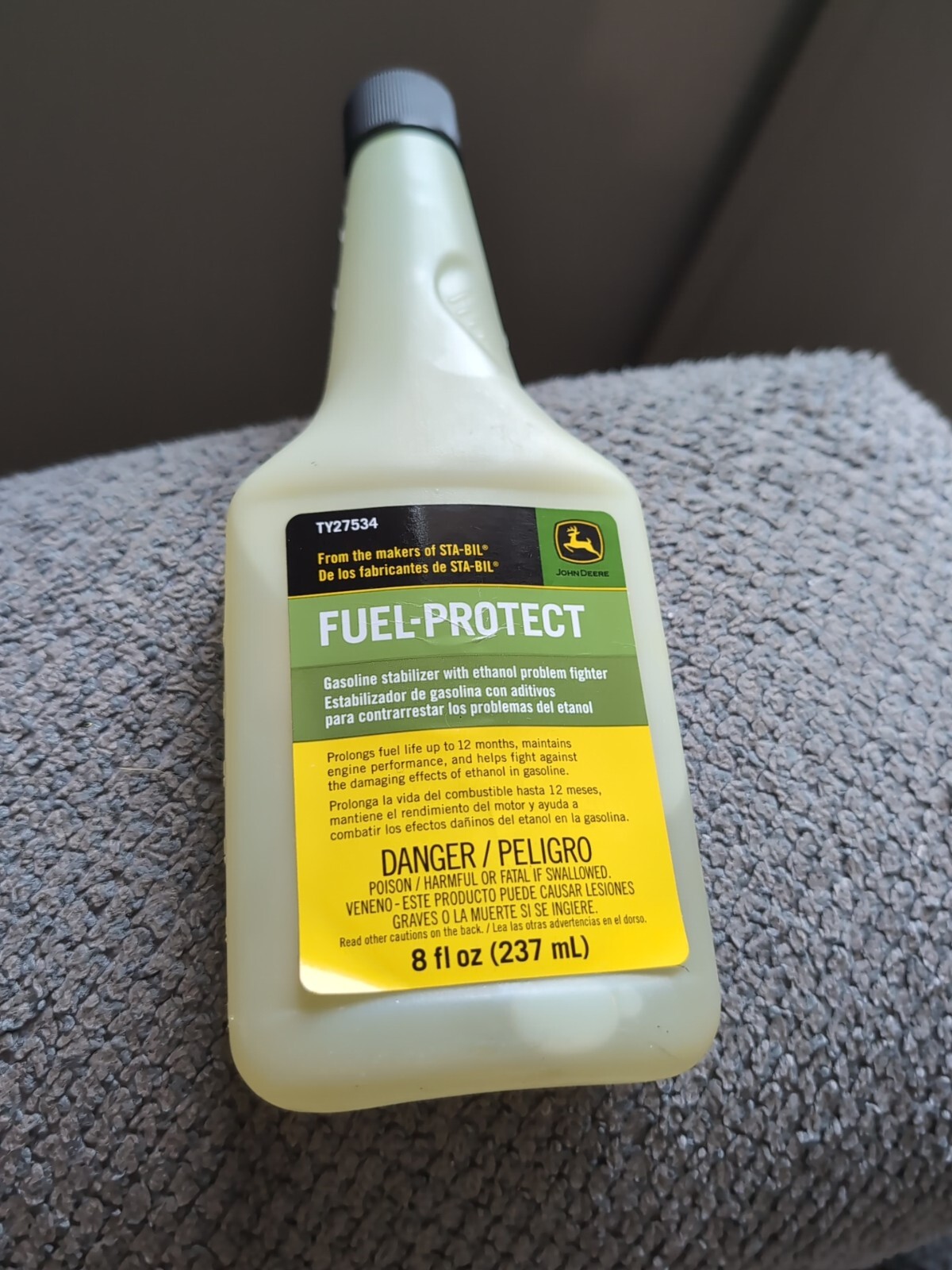 John Deere OEM 8 Fluid Oz Gasoline Stabilizer, Fuel Protect - TY27534