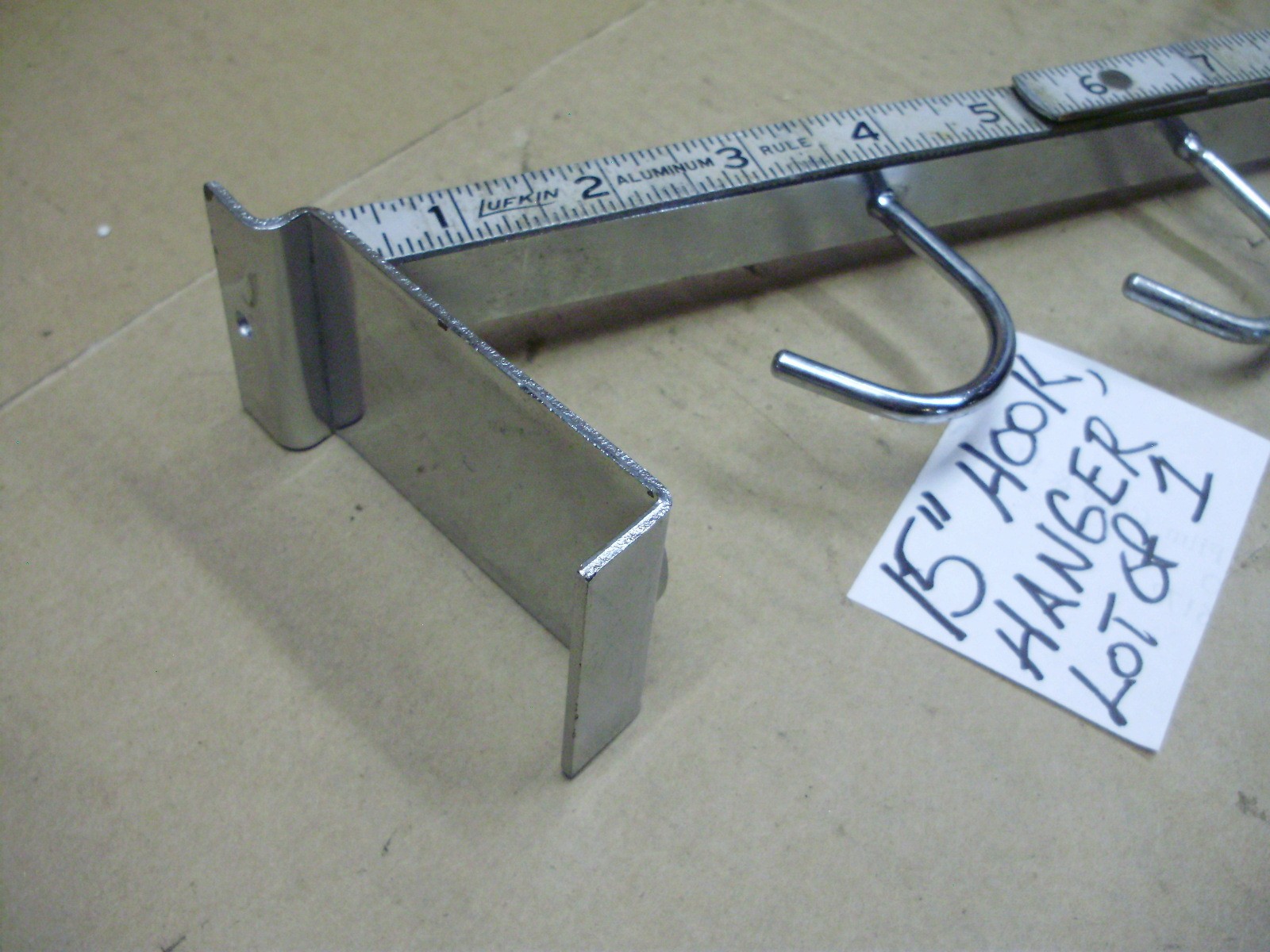 Slat Wall Board Chrome Hooks / Hangers, Various Lengths & Styles