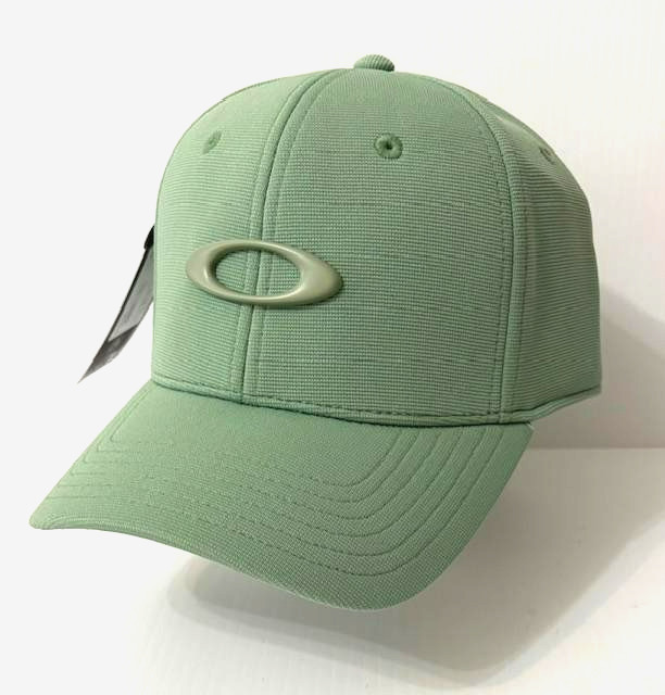 OAKLEY Tincan Cap Stretch Fitted Men's Hat Nile Green S/M L/XL F0S911545-75I