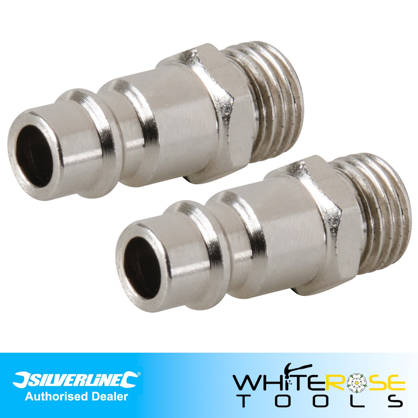 Silverline Euro Bayonet Coupler 1/4” BSP Male Thread Workshop Garage Tool