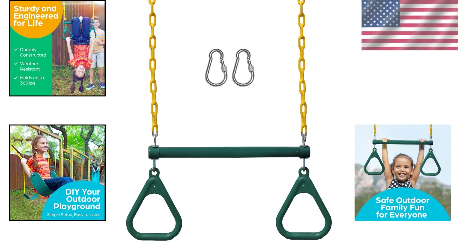 Swing Set Trapeze Bar for Backyard Fun