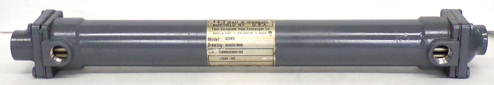 ITT BELL & GOSSETT HEAT EXCHANGER BN503200001300, MODEL QCHXS, MAX TEMP 300 DEGF