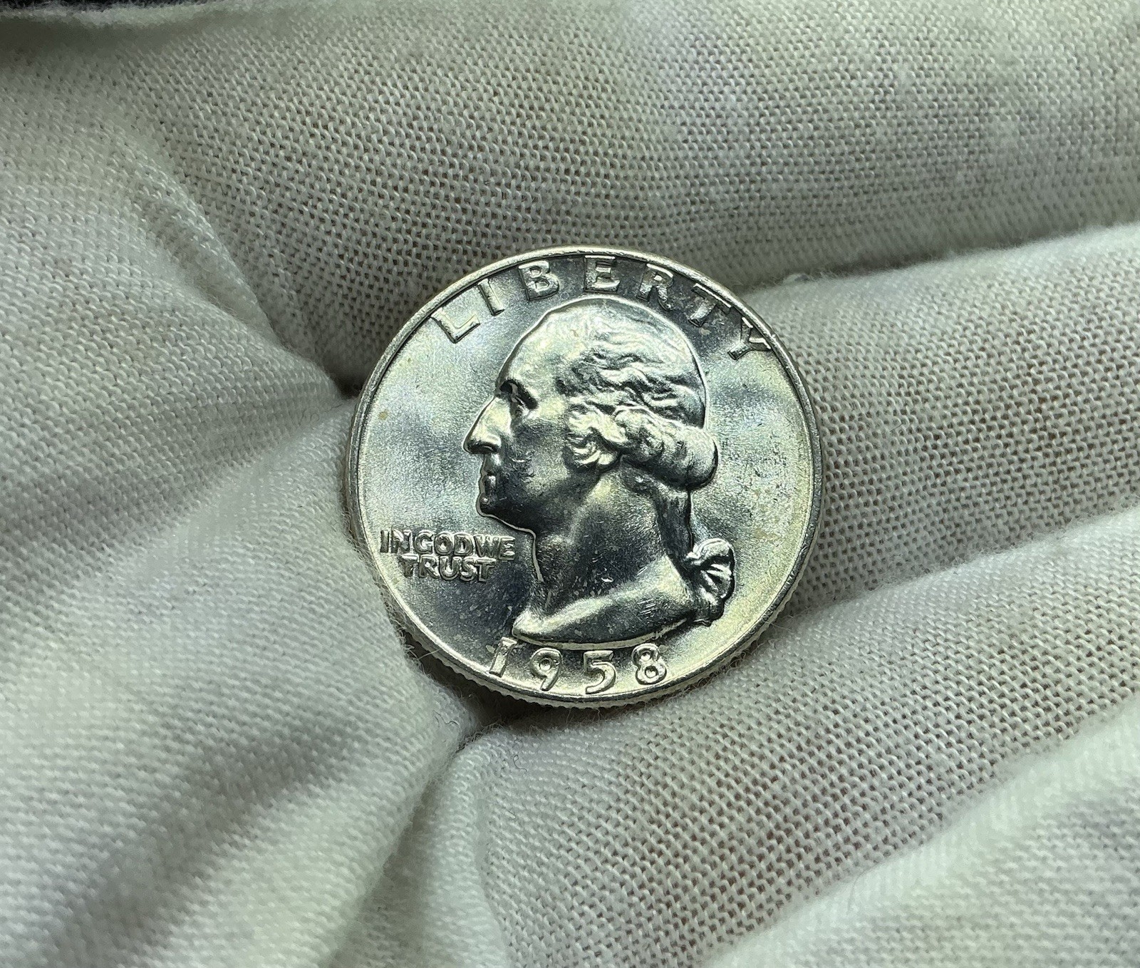 1958-D 25C Washington Quarter BU - 90% Silver Q226