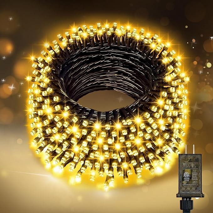 200 LED Christmas Connectable String Lights Outdoor Waterproof  Warm White Fairy