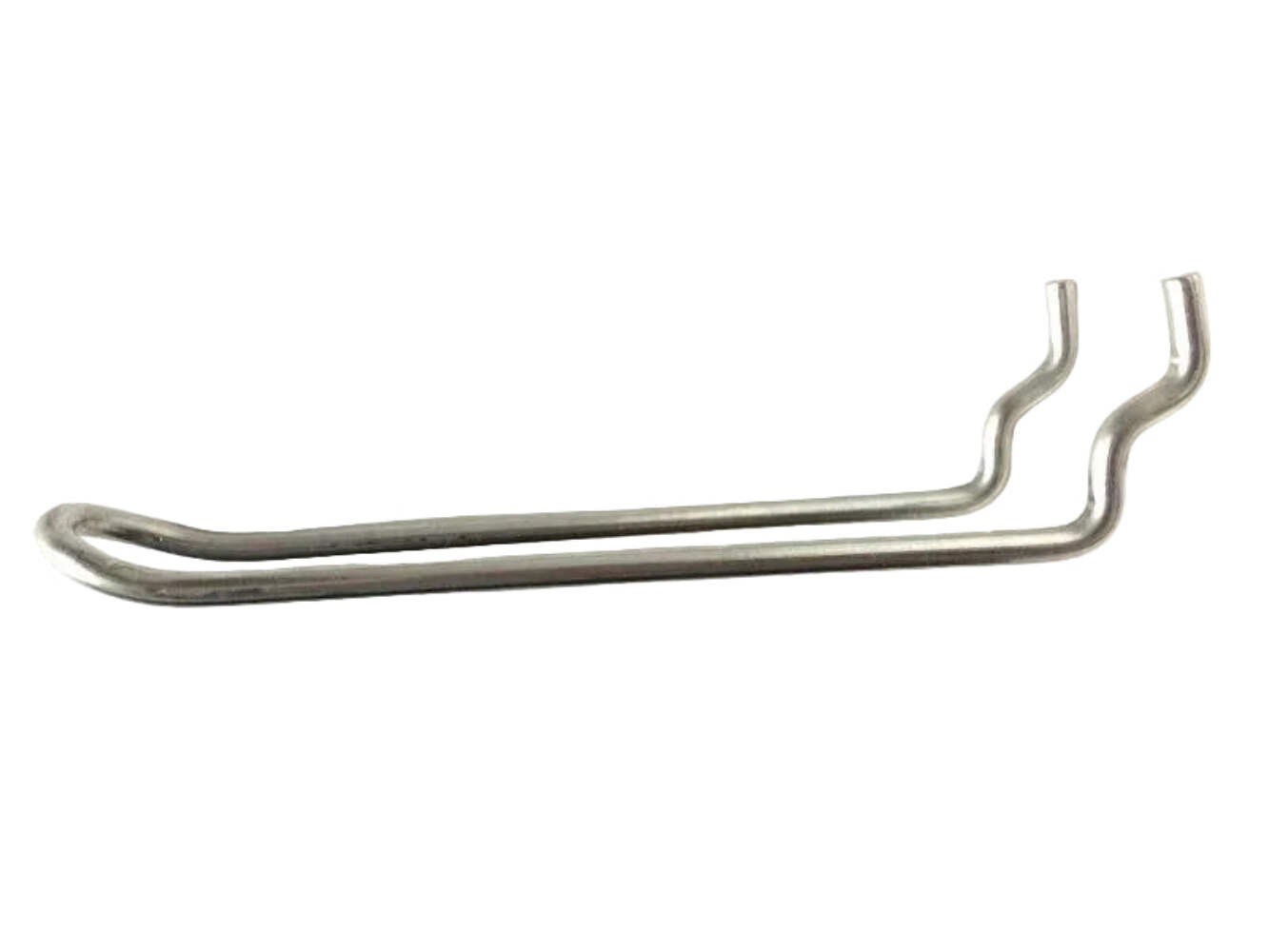 (50 PACK) 4" Looped Metal Peg Hooks w/Elevated Tip. Fits 1/8 & 1/4 Pegboard