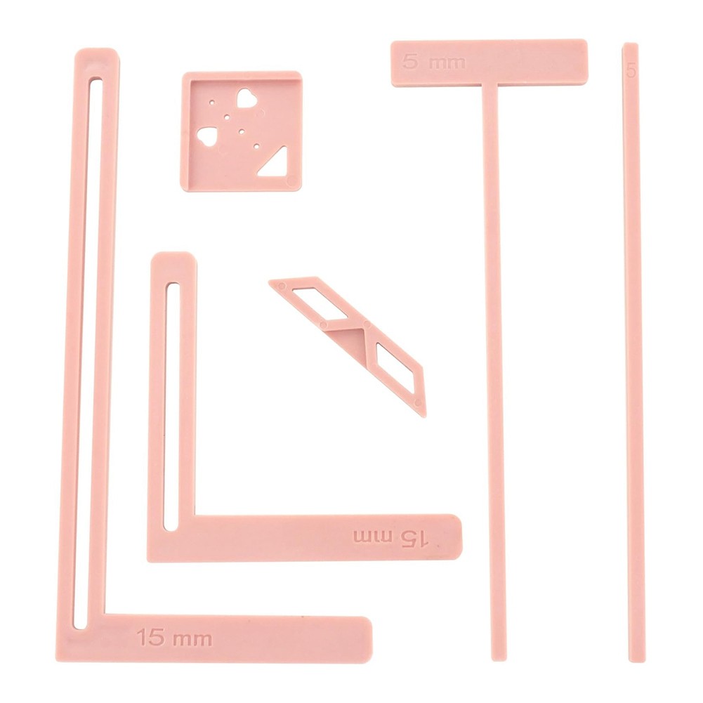 6Pcs Bookbinding Easy Scrapbooking Tool for , Great Stencils and9046