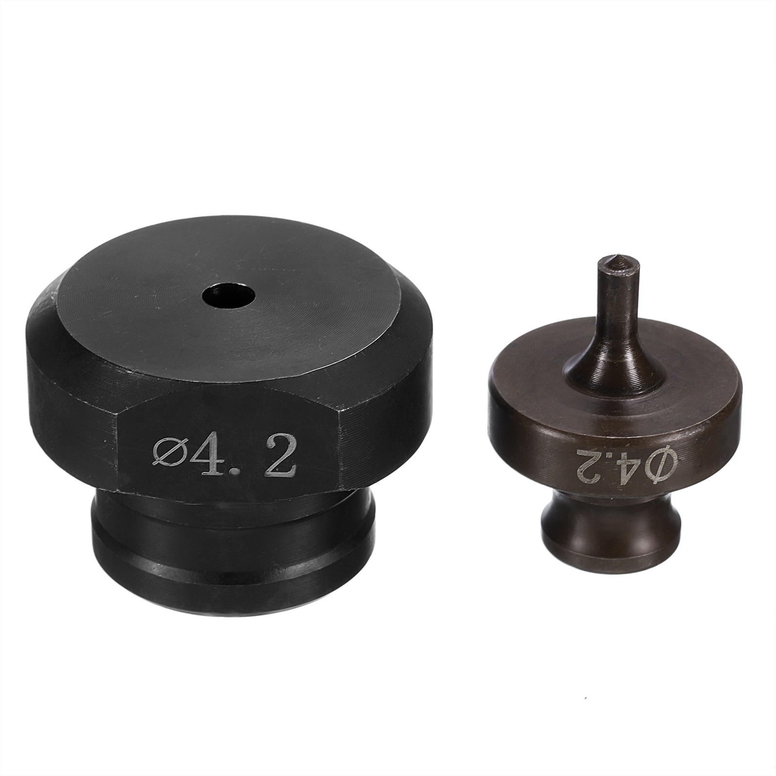 Hydraulic Hole Punch Die 4.2mm for Iron Aluminum Angle Steel Burgundy & Black