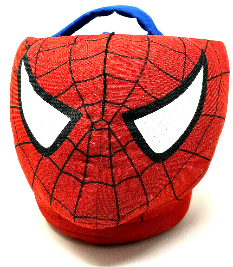 Spider Man Plush Halloween Basket & Mask. See Photos! FREE SHIPPING!