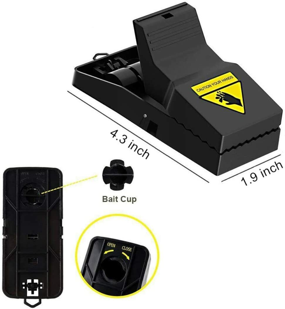 6 Pack Mouse Traps Rat Mice Killer Snap Trap Power Rodent Heavy Duty Pest Trap