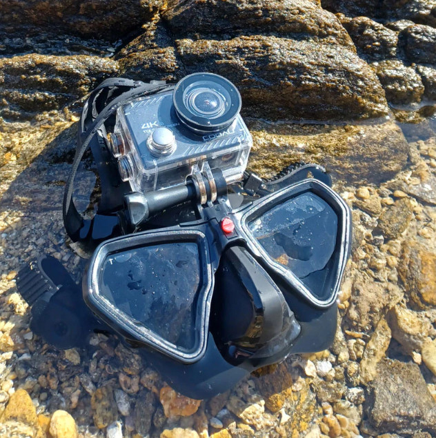 H. DESSAULT ELEMENT MASK WITH CAMERA MOUNT (BLACK)