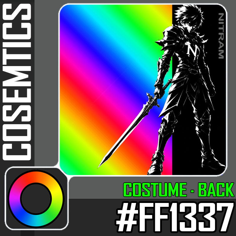 World Zero WZ - PREMIUM HEX - RGB (#FF1337) - COSTUME and BACK