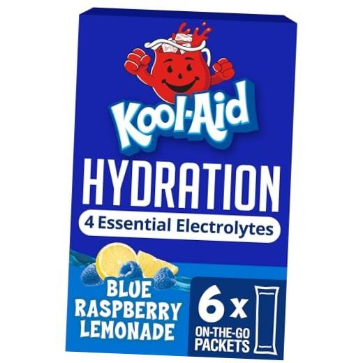 Hydration Electrolyte Powder Drink Mix, 6 On-the-Go-Packets, for Easy and