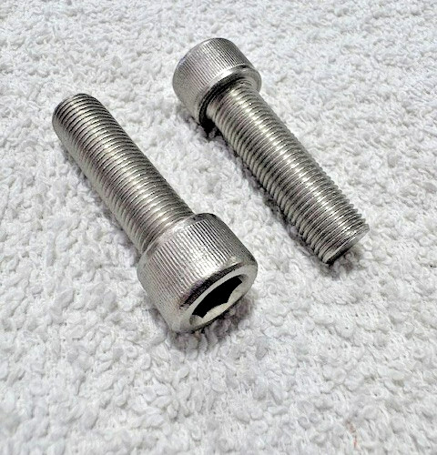 1/2-20  x  2”  SOCKET HEAD ALLEN CAP SCREW,  stainless steel,     2  pcs