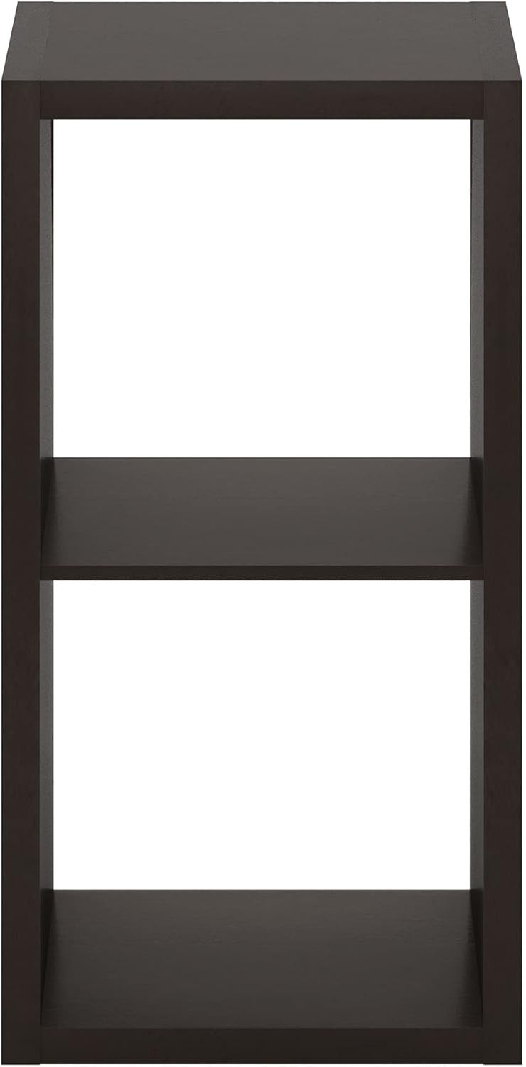 CUBICLE Book Shelf, 2-Cube Bookshelf, Extra Thick Frame Horizontally & Vertic...