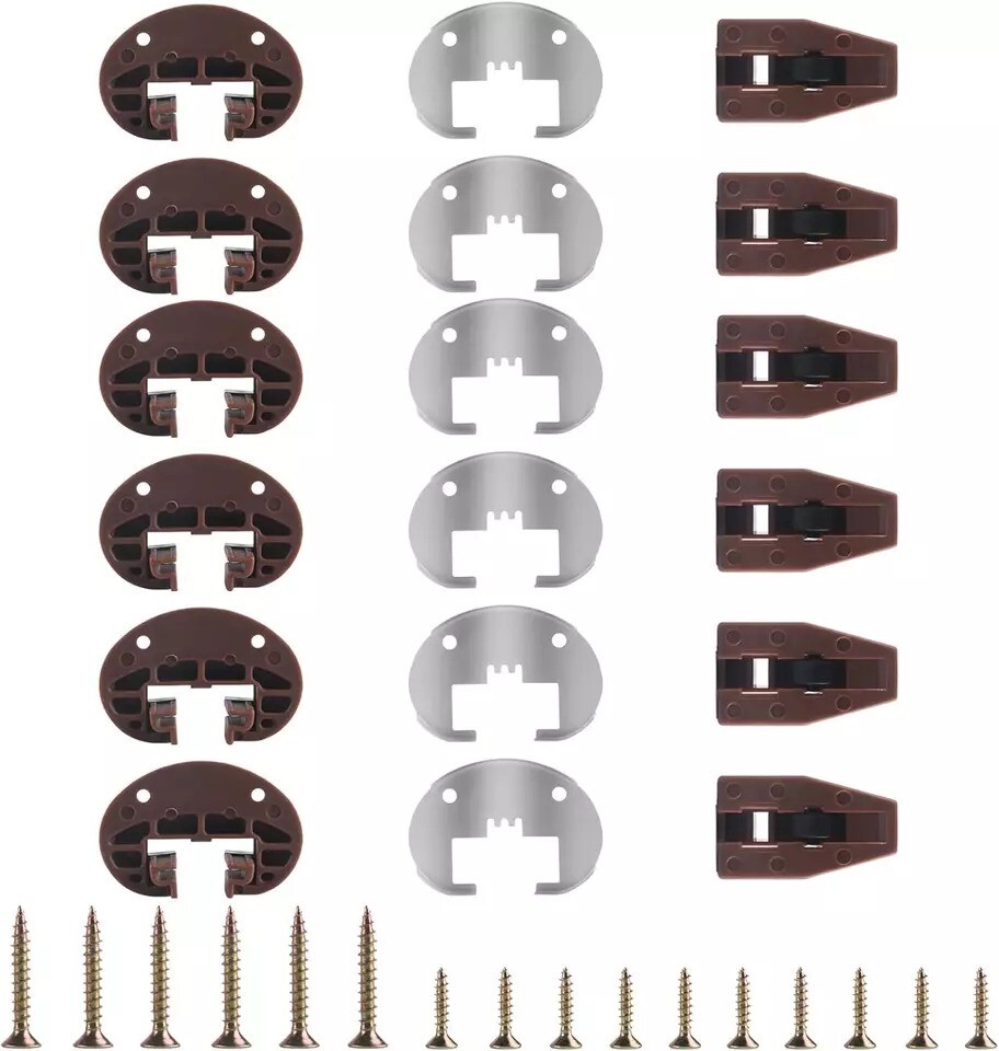 Dresser Drawer Slides Replacement Kit for Kenlin Rite-Trak II Model #168, 6 Set