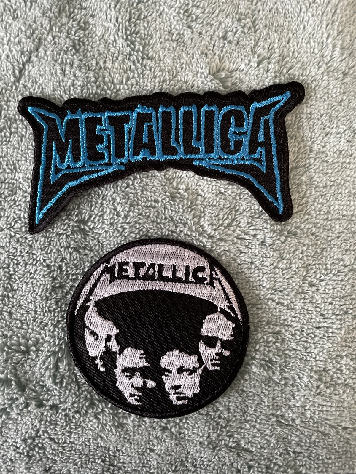 LOT OF TWO METALLICA Classic Rock Metal Band Embroidered PATCHES Iron on New