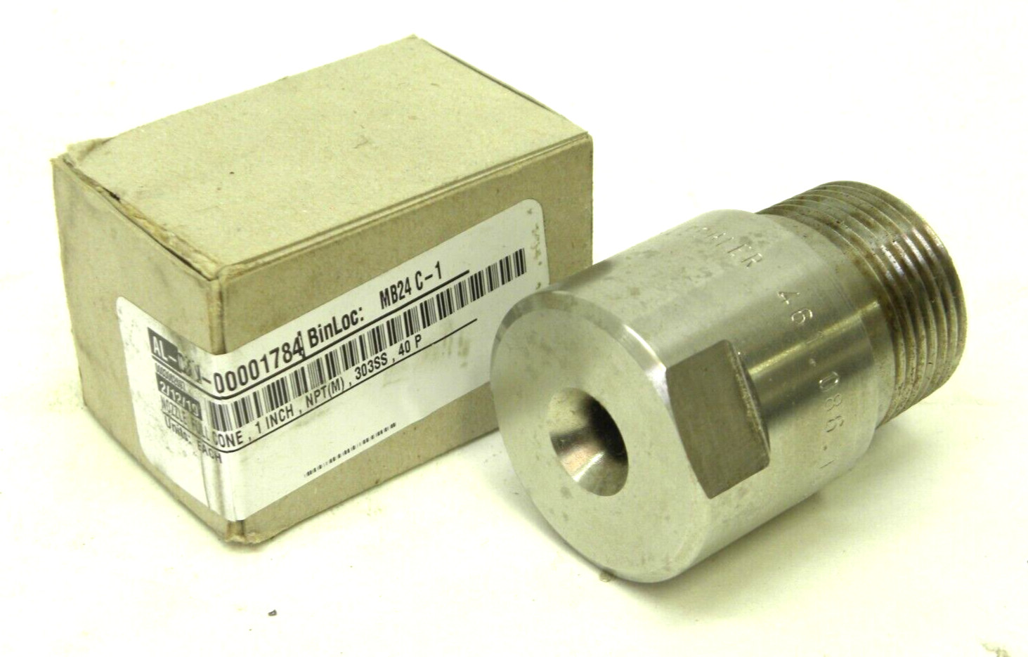 Lechler MB22A Axial-Flow Full Cone Spray Nozzle 1" NPT - #461.086.16.BM - 303SS