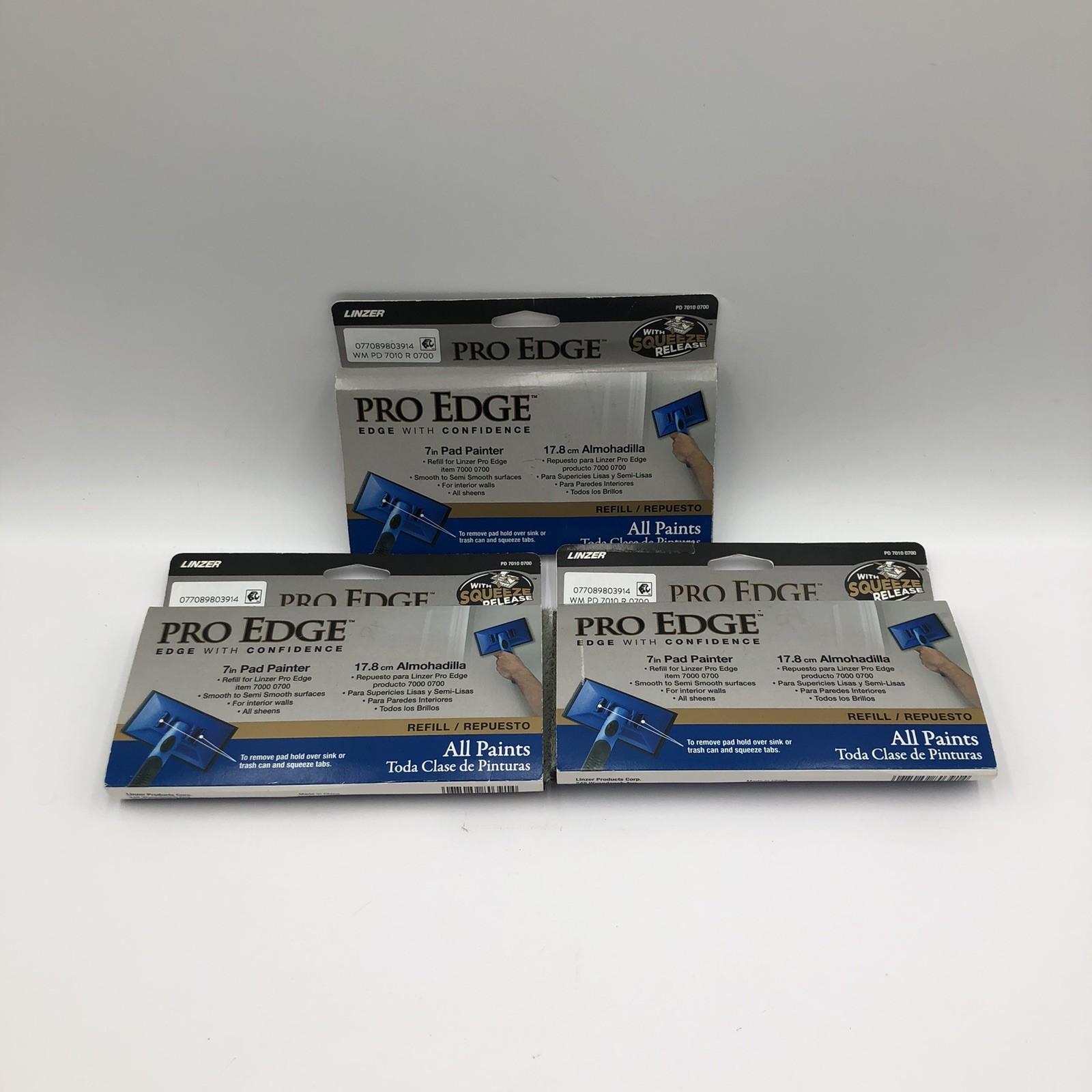 Linzer 7in. Smooth/ Semi Surface PD-7010-7 Pad Edge Painter Refill Pro Edge (3)