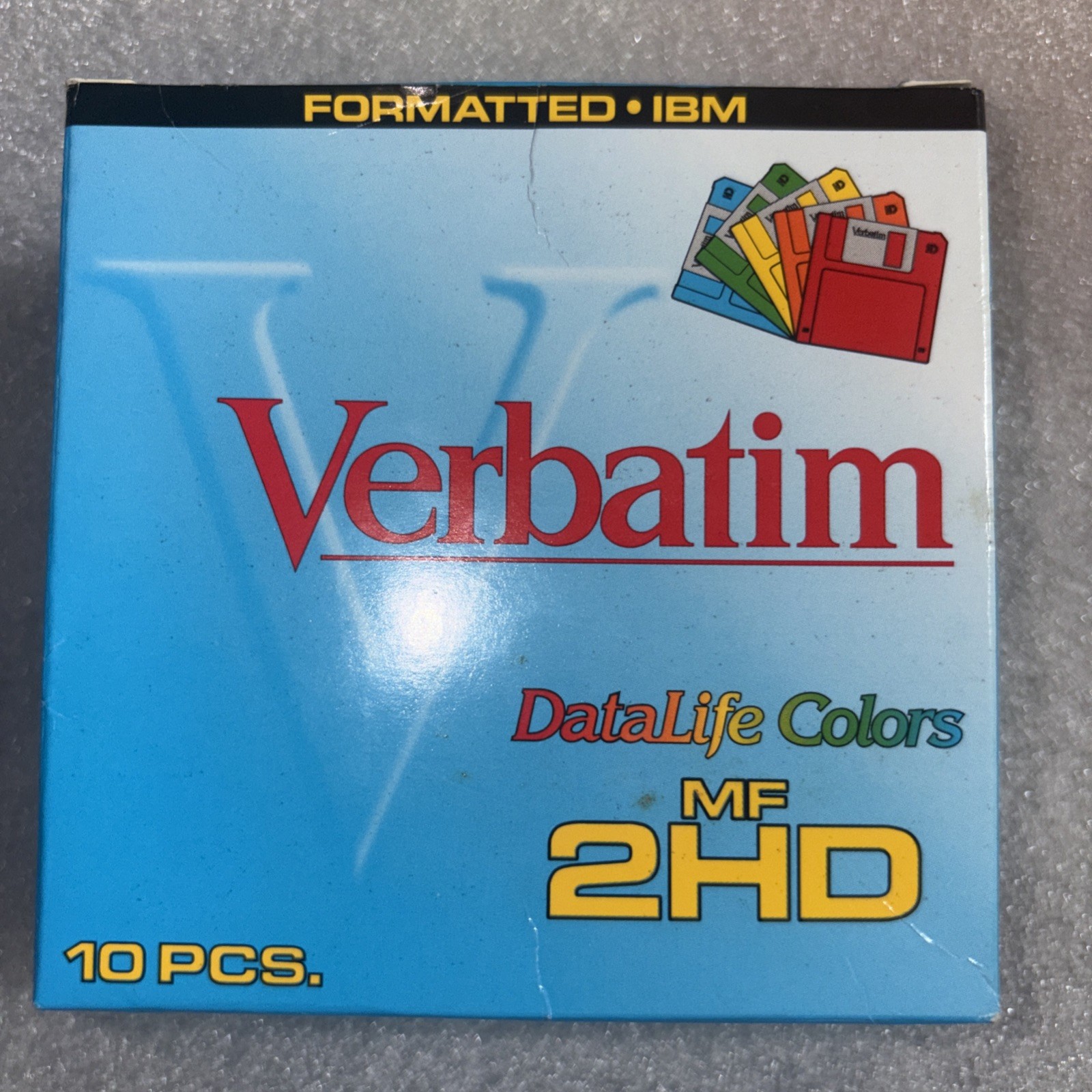 Verbatim DataLife Colors 2HD 3.5" 1.44MB Floppy Disks IBM Format (New/Open Box)