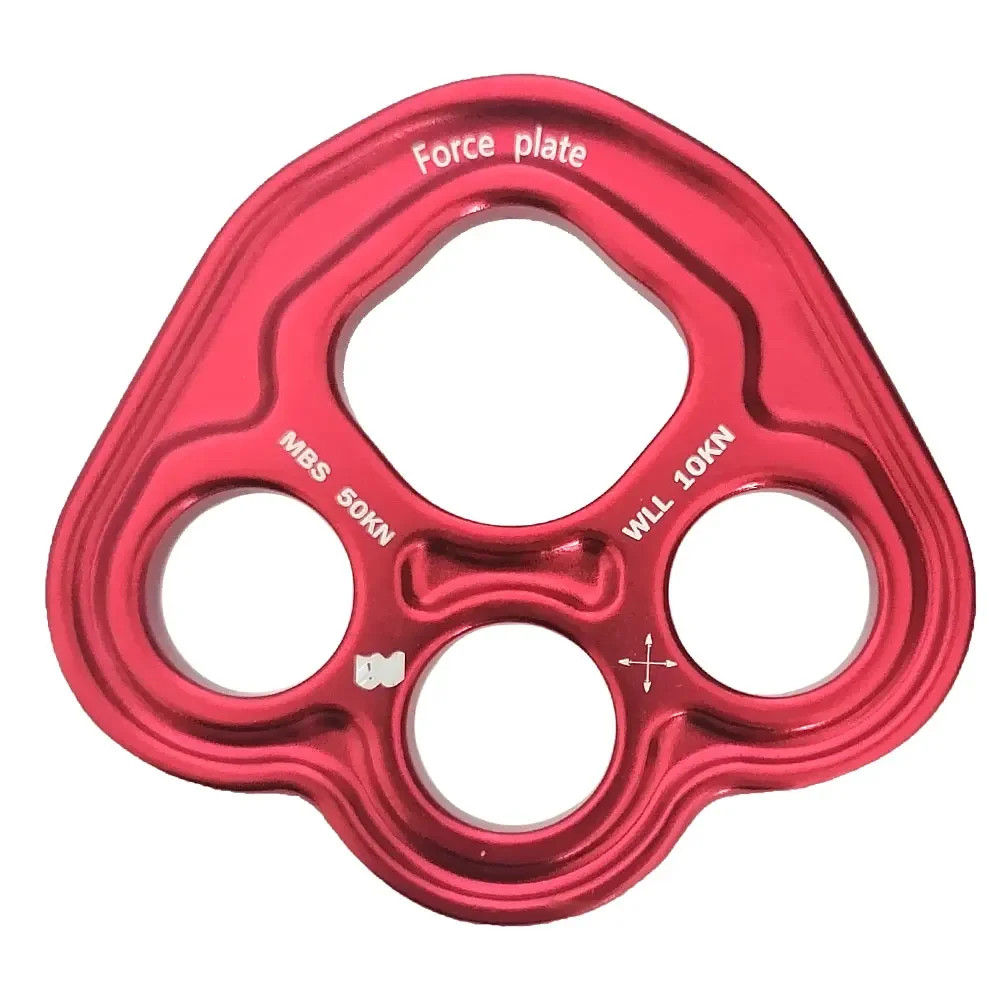 35KN Rigging Plate Climbing Aluminum Bear Paw4 Holes Paw Rigging Plate Paw Ancho