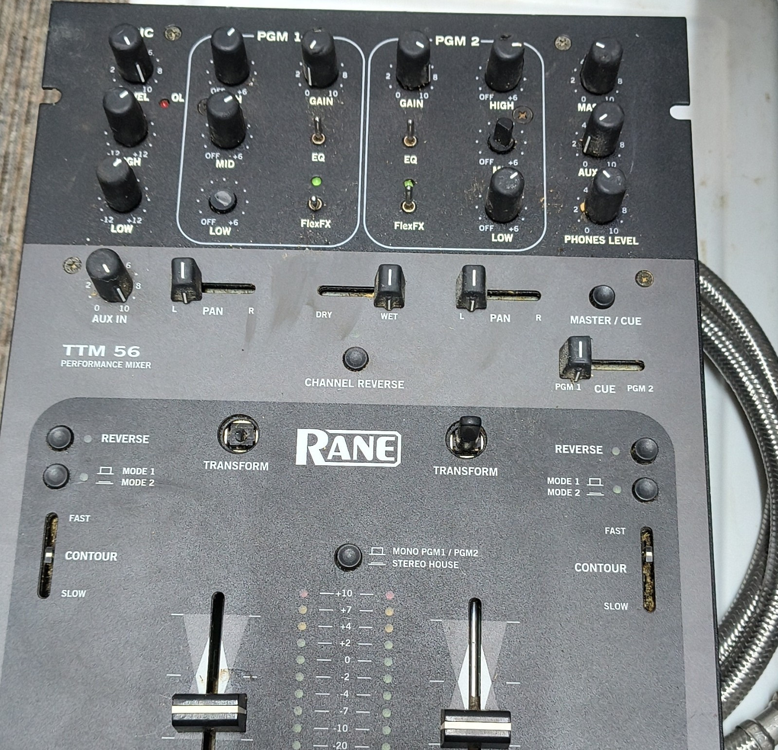 Rane TTM 56 2-Channel Analog DJ Mixer, Replaceable Crossfader, Filter