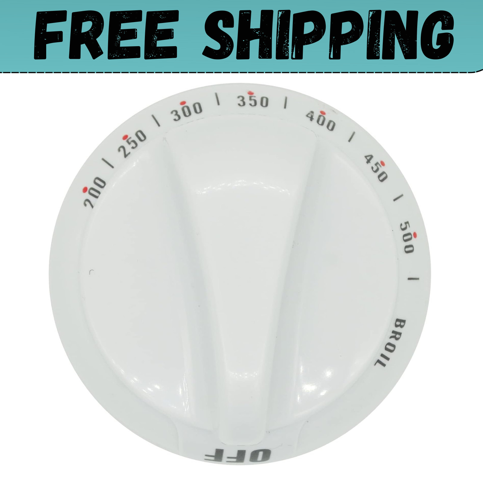 WB03K10036 Thermostat Stove Knob White Replacement Part GE & Hotpoint Range Oven