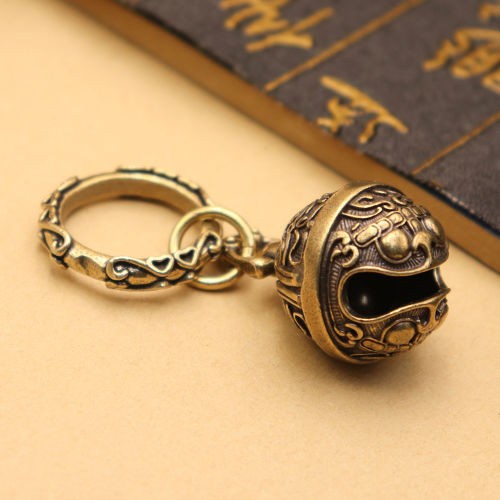 Brass Keychains Keyrings Bag Wallet Key Holder Key Chain With Bell Pendant